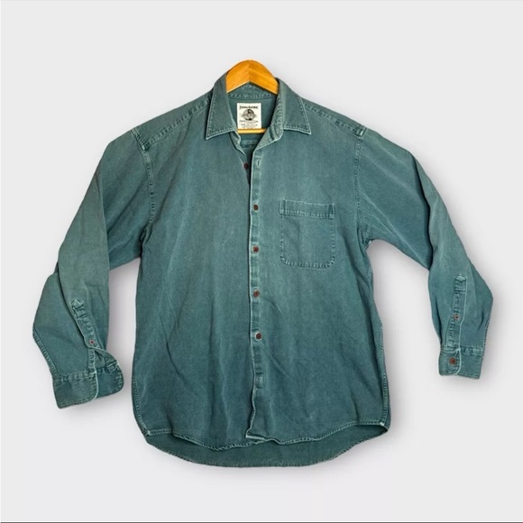 Banana Republic Other - Vintage Banana Republic Shirt Mens Medium Green Adventure Outfitter Miss Buttons